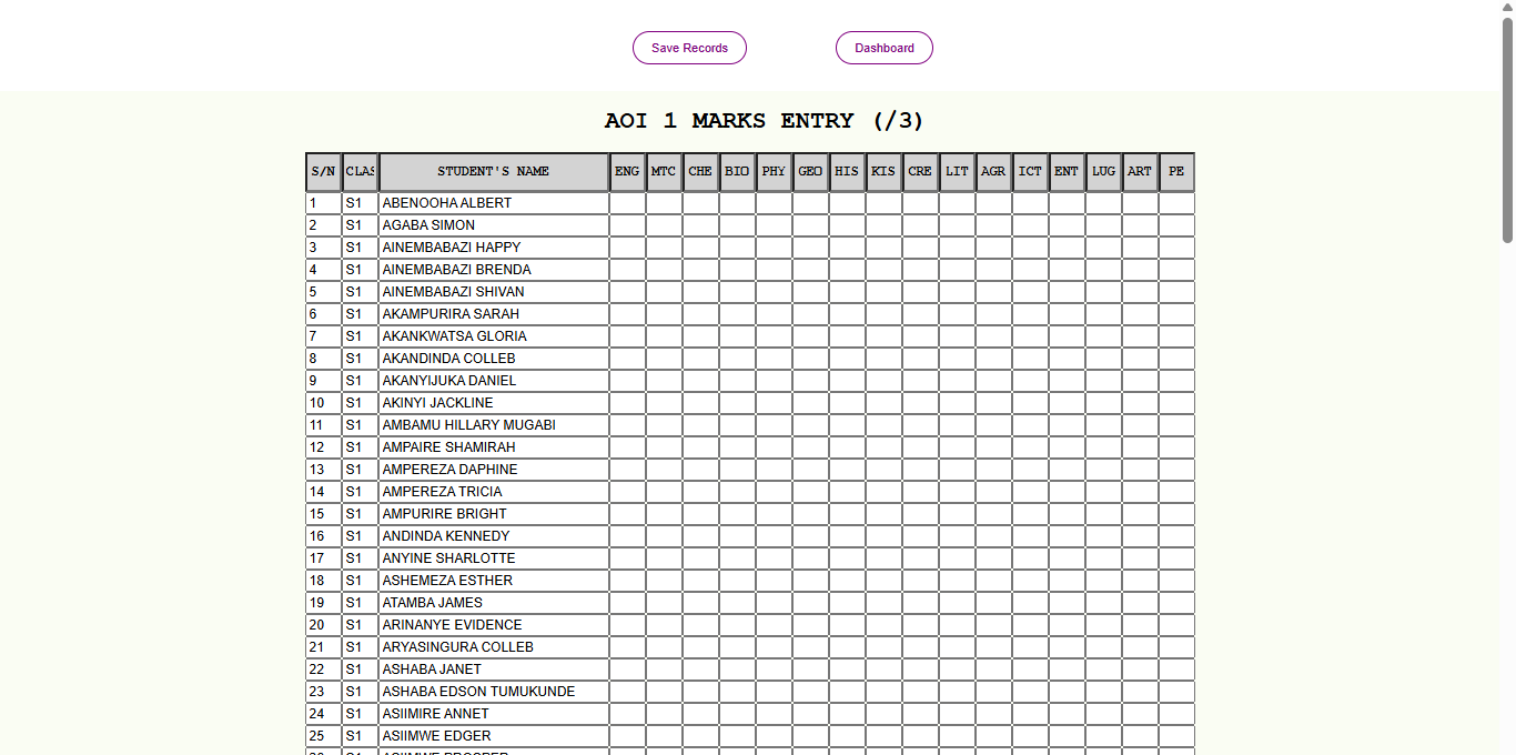 Adding Students to Shuleni Report Card Management System